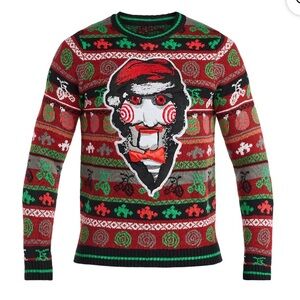 Saw Men’s Billy The Puppet Christmas Sweater